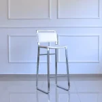 Banqueta alta cromada Sofia