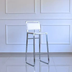 Banqueta alta Cromada para desayunador Sofia 1 - SILVINA C MUEBLERIA Y DECORACION