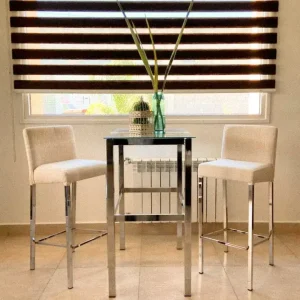 Banqueta alta cromada Mara - SILVINA C MUEBLERIA DECORACION 4