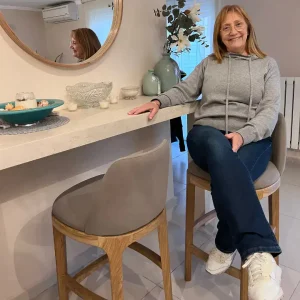 Banqueta alta petiribi ginger - SILVINA C MUEBLERIA DECORACION