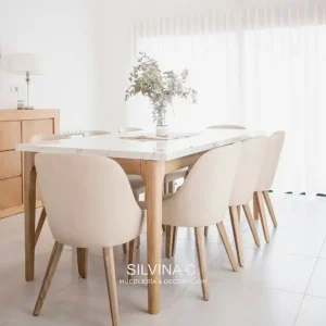 Juego comedor moderno Danísa - SILVINA C MUEBLERIA Y DECORACION
