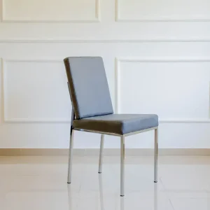Silla Moderna cromada Fredda -silvina c muebleria decoracion
