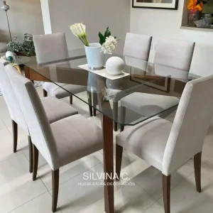 Silla comedor tapizada vestida Marisa - SILVINA C 9