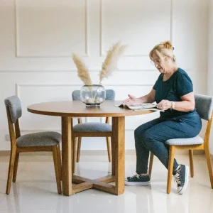 Mesa redonda madera Londres - SILVINA C 5