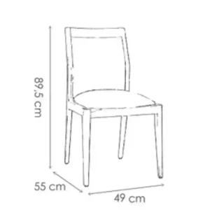 Silla tapizada Essen SILVINA C MUEBLERIA DECORACION4 (1)