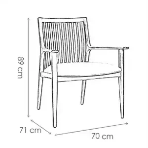 Medidas Sillón individual escandinavo Essen 5 - SILVINA C MUEBLERIA DECORACION