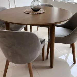 Mesa redonda nordica Katie 2 - SILVINA C MUEBLERIA DECORACION
