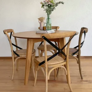 Silla madera natural Ratán Closs - SILVINA C 2