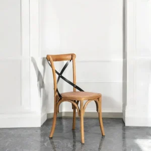 Silla madera natural Ratán Closs - SILVINA C 6