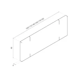 Medidas Respaldo Sommier 2 plazas Moderno Liso - SILVINA C 2