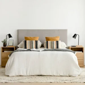 Respaldo Sommier 2 plazas Flotante Moderno Liso - SILVINA C 2