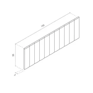 Respaldo cama sommier flotante Canelon Triana - SILVINA C 544