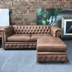 Sillón esquinero Chesterfield 3 cuerpos - SILVINA C