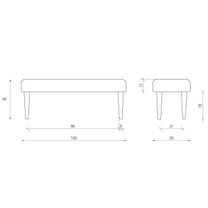 Medidas Pie de cama Nordico madera Greta - SILVINA C 3