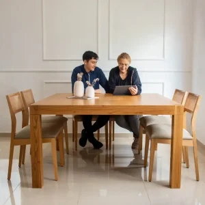 Mesa comedor cuadrada madera Paraíso Frida - SILVINA C 3