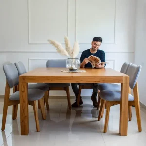 Mesa comedor cuadrada madera Paraíso Frida - SILVINA C 5