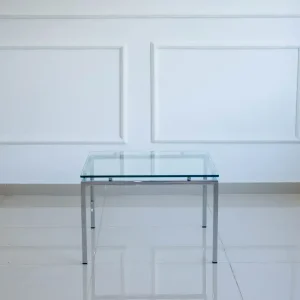 Mesa ratona centro vidrio Moderna California - SILVINA C