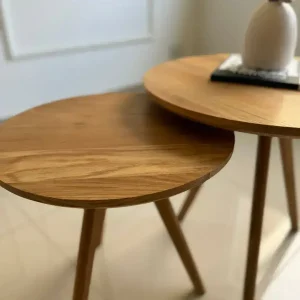 Mesa ratona duo Nórdica madera Roble Dino - SILVINA C