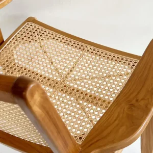 Sillón Individual Madera Esterilla Nórdico Carl - SILVINA C 33