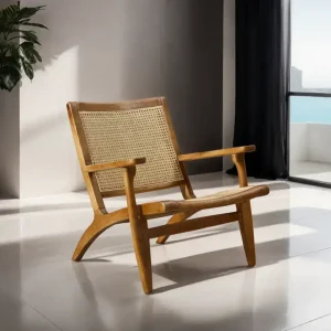 Sillón individual Esterillado madera Nórdico Hensel - SILVINA C