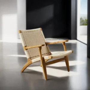 Sillón individual Tejido madera Escandinavo Hummer - SILVINA C