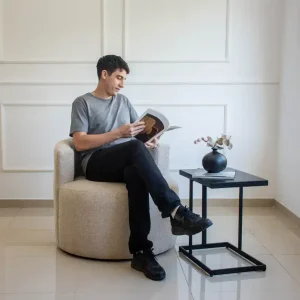 Sillón individual redondo diseño Nórdico Merlí - SILVINA C 5