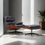 Sillón individual relax Moderno Black Rosewood Miller