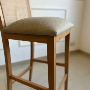 Banqueta desayunador esterilla madera Nórdica Catalina - SILVINA C 2