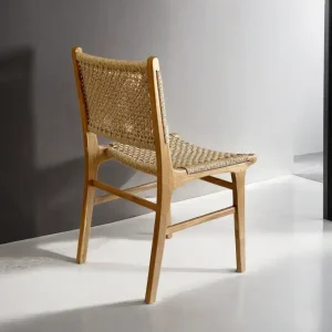 Silla comedor madera esterilla Nórdica Bangkok - SILVINA C 2