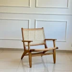 Sillón Individual Madera Esterilla Nórdico Carl