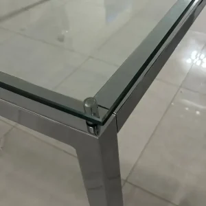 Mesa cuadrada Moderna Vidrio California - SILVINA C 2