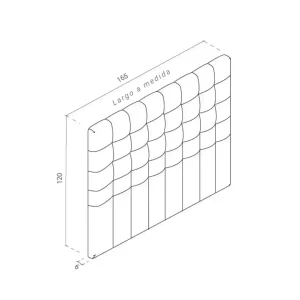 Respaldo 2 Plazas Moderno Capitoné Renata - SILVINA C 5