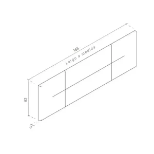 Respaldo Cama Flotante Capitoné Moderno Elisa - SILVINA C 5
