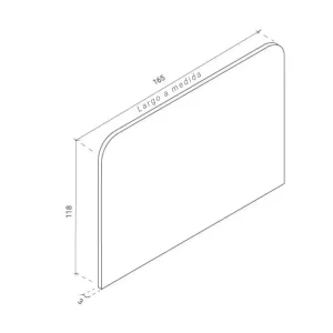 Respaldo Cama Moderno Curvo Pilar - SILVINA C 5