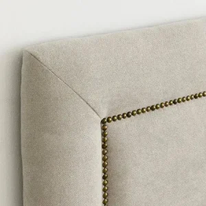 Respaldo Cama Moderno Tapizado Tachas Lucia - SILVINA C 3