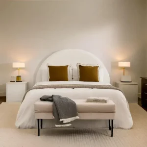 Respaldo Cama Redondo Circular Moderno Eva - SILVINA C