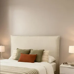 Respaldo Moderno Tapizado Liso Pestañas Alicia - SILVINA C 2