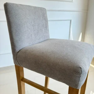 Banqueta Alta Desayunador Tapizada Madera Bruma - SILVINA C 3