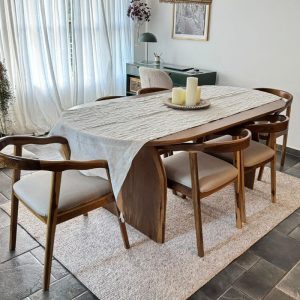 Silla comedor madera Rústica curvo Bali - SILVINA C 121