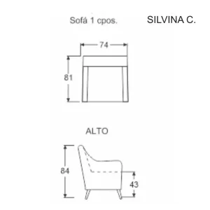 Sillón Individual Living Nórdico Tulum - SILVINA C 7
