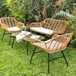 Juego Exterior Jardín Muebles Set Ratán Celta