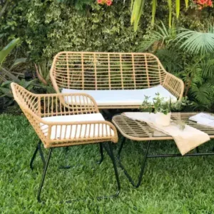 Juego exterior jardín muebles set Ratán Celta - SILVINA C 2