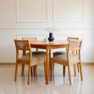 Mesa comedor redonda madera Paraíso Katie - SILVINA C