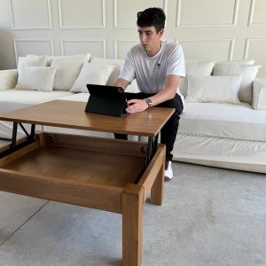 Mesa ratona centro funcional elevable madera Meli - SILVINA C 3