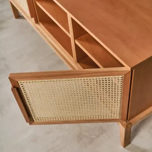 Rack Tv madera esterilla Nórdico Capri - SILVINA C 11