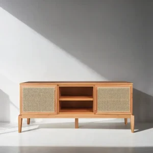 Rack Tv madera esterilla Nórdico Capri - SILVINA C 2