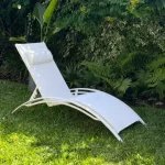 Reposera 5 Posiciones Aluminio Curva White Murcia