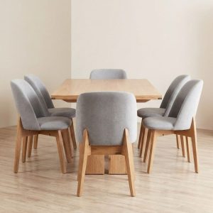 Silla Nórdica madera Paraíso tapizada Sami - SILVINA C (2)