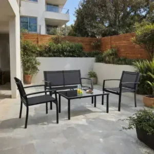 Juego Exterior Jardín set acero Reims - SILVINA C 4