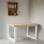 Mesa Escritorio Oficina Industrial Hierro Blanca Block